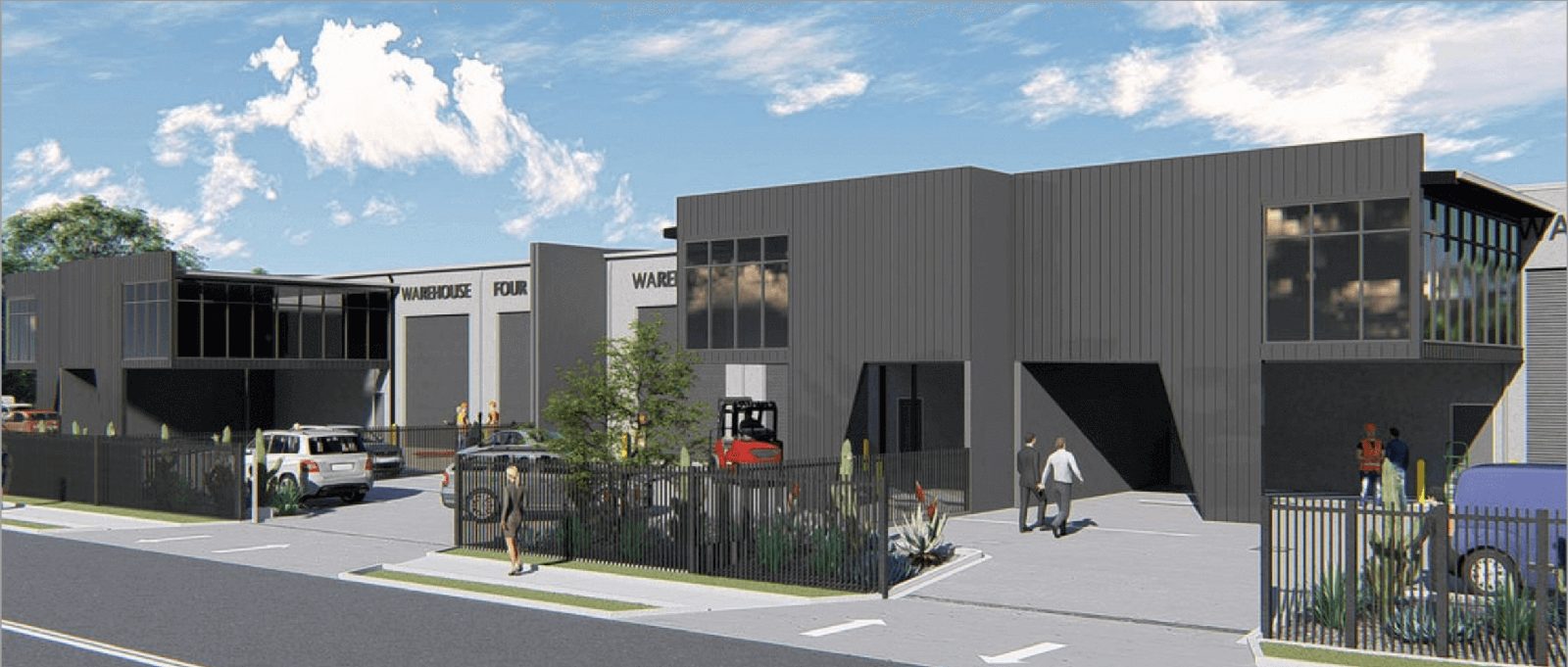 Warehouse complex Hemmant Brisbane industrial development
