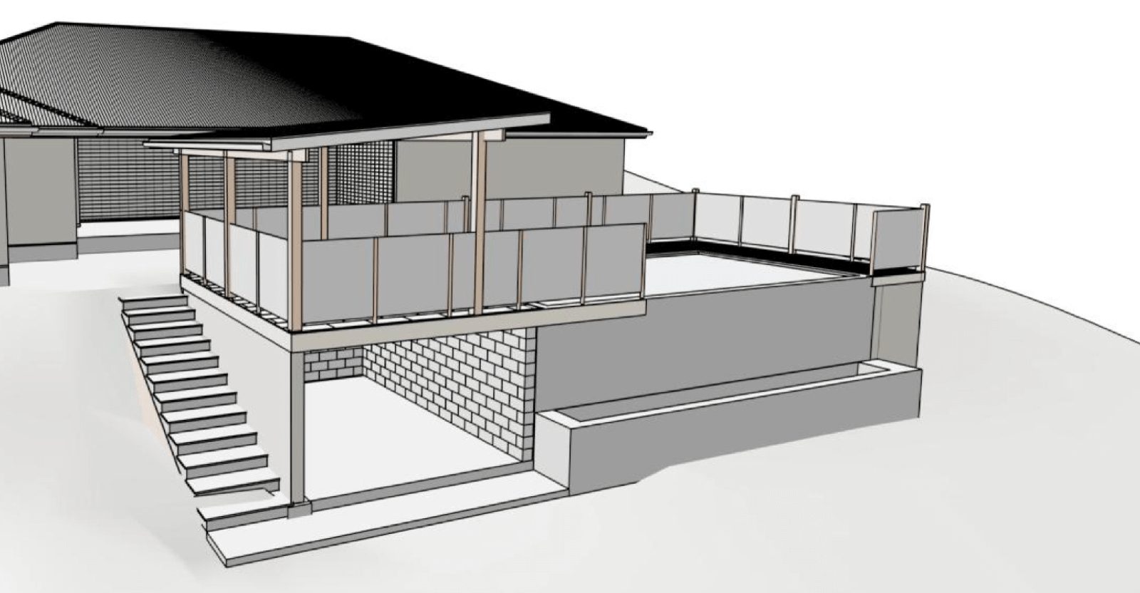 Pool and pool house Burpengary Moreton Bay